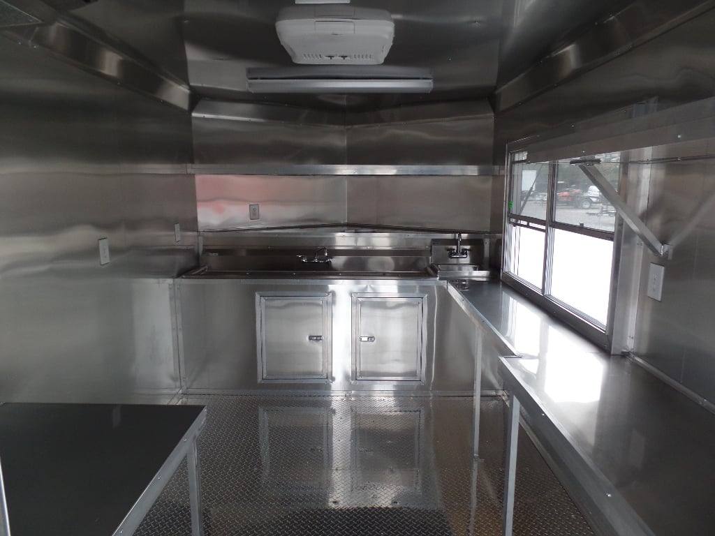 572-8.5-x-22-concessions-food-white-bbq-event-trailer-5.jpg 8.5' x 22' Concessions Food White BBQ Event Trailer