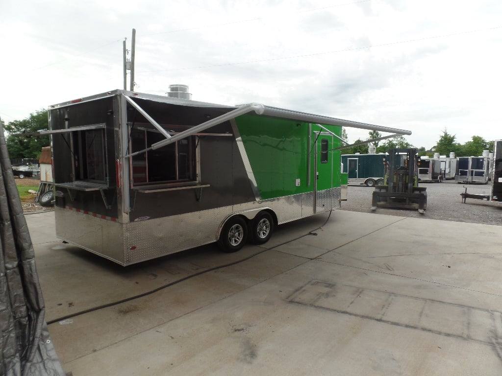 577-8.5-x-22-electric-green-concession-food-trailer-with-appliances-14.jpg 8.5' x 22' Electric Green Concession Food Trailer With Appliances