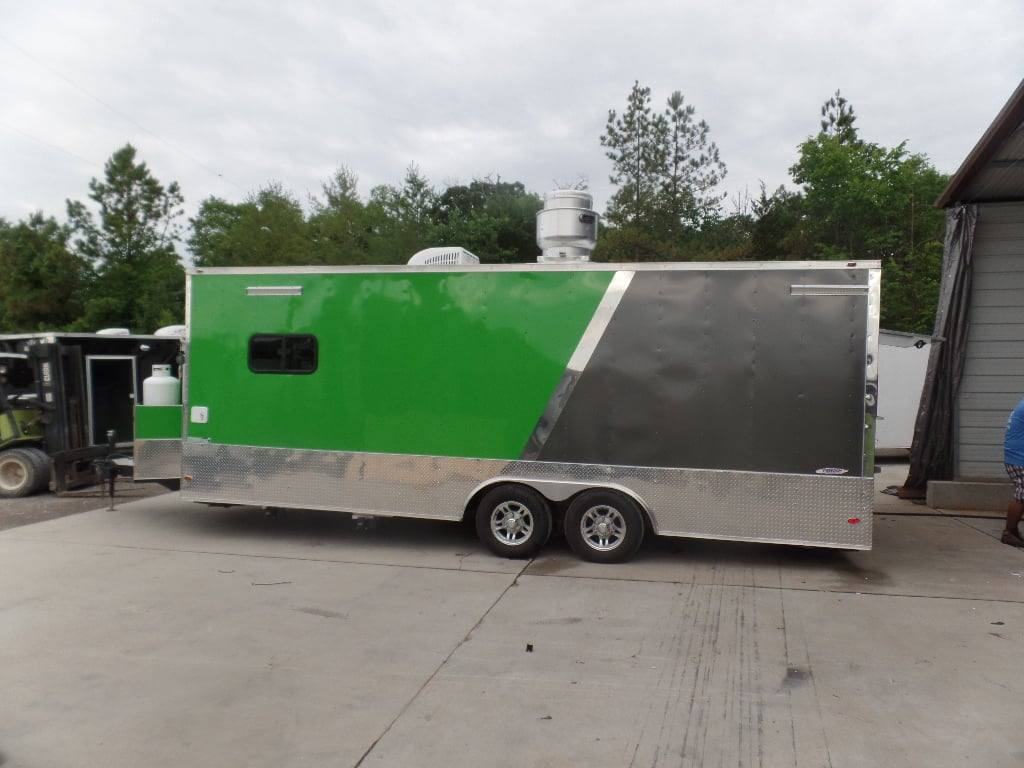 577-8.5-x-22-electric-green-concession-food-trailer-with-appliances-5.jpg 8.5' x 22' Electric Green Concession Food Trailer With Appliances