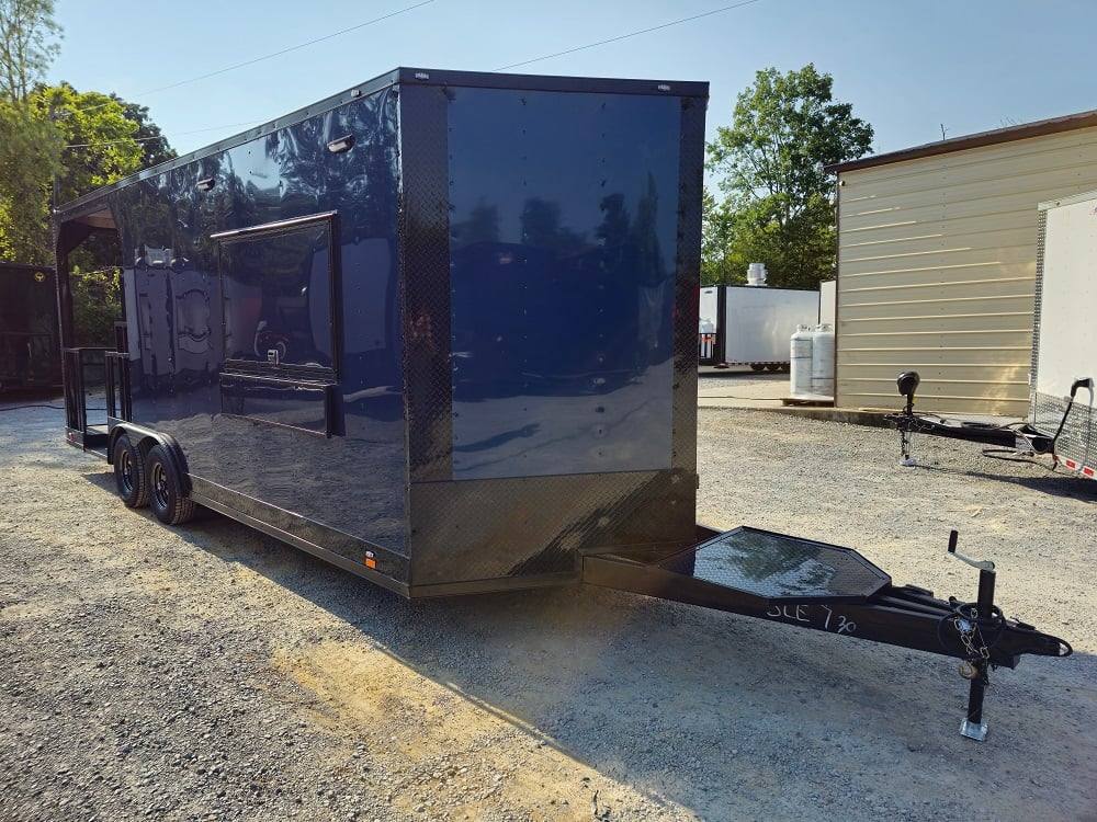 578-8.5-x-22-elite-blackout-concession-bbq-food-event-trailer-103.jpg 8.5' X 22' Elite Blackout Concession BBQ Food Event Trailer