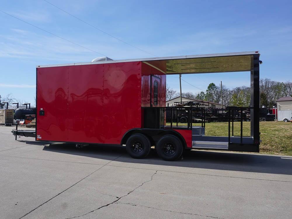 578-8.5-x-22-elite-blackout-concession-bbq-food-event-trailer-11.jpg 8.5' X 22' Elite Blackout Concession BBQ Food Event Trailer