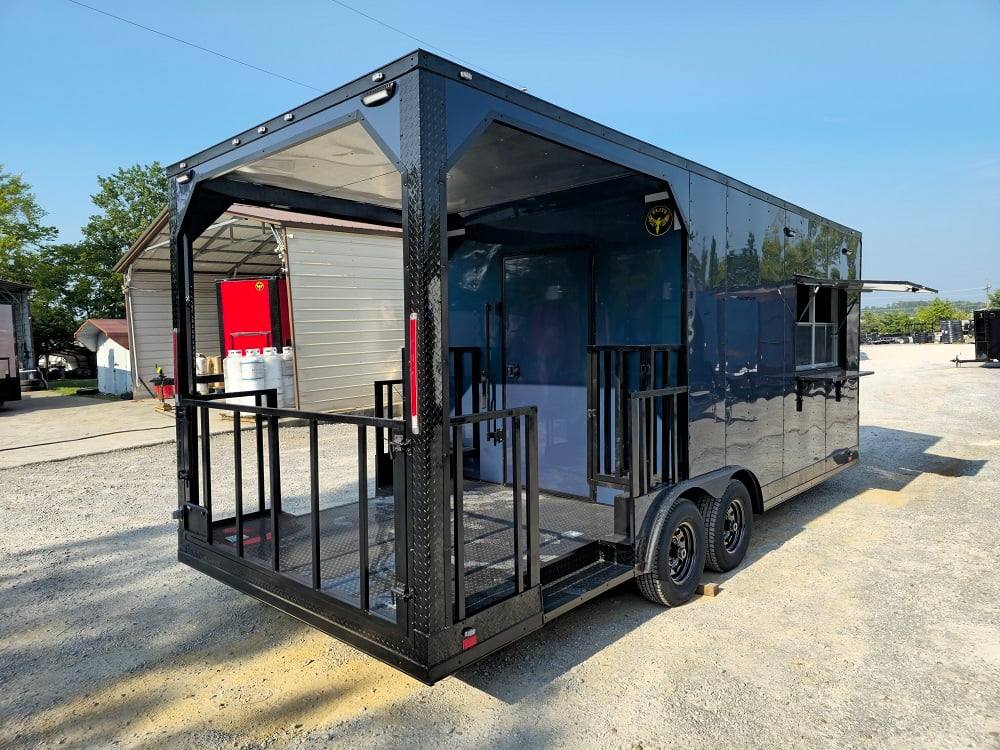 578-8.5-x-22-elite-blackout-concession-bbq-food-event-trailer-112.jpg 8.5' X 22' Elite Blackout Concession BBQ Food Event Trailer