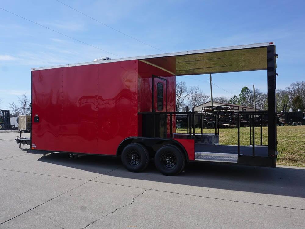 578-8.5-x-22-elite-blackout-concession-bbq-food-event-trailer-12.jpg 8.5' X 22' Elite Blackout Concession BBQ Food Event Trailer
