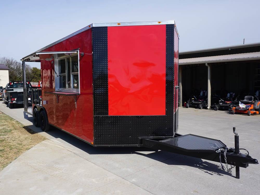 578-8.5-x-22-elite-blackout-concession-bbq-food-event-trailer-4.jpg 8.5' X 22' Elite Blackout Concession BBQ Food Event Trailer