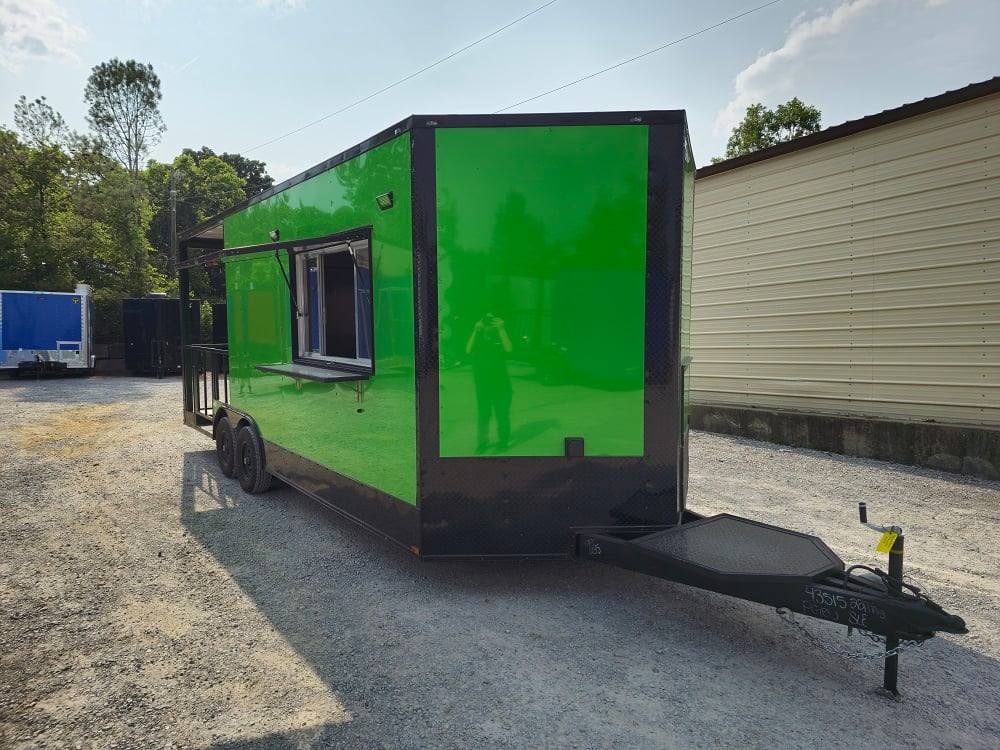 578-8.5-x-22-elite-blackout-concession-bbq-food-event-trailer-5.jpg 8.5' X 22' Elite Blackout Concession BBQ Food Event Trailer
