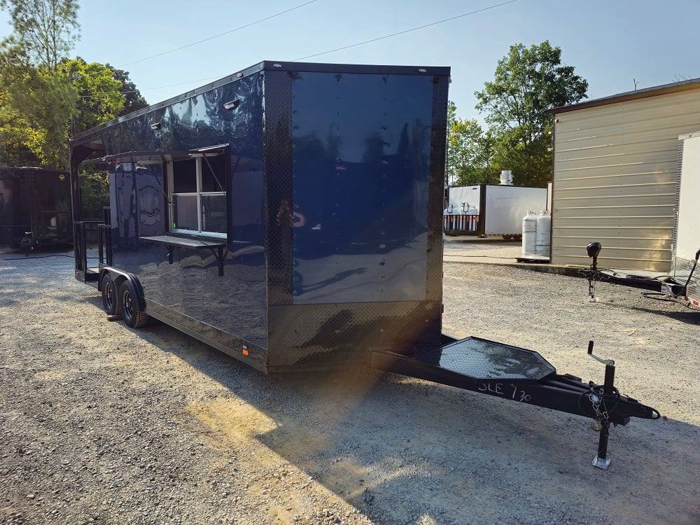 578-8.5-x-22-elite-blackout-concession-bbq-food-event-trailer-6.jpg 8.5' X 22' Elite Blackout Concession BBQ Food Event Trailer