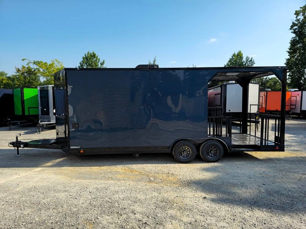 578-8.5-x-22-elite-blackout-concession-bbq-food-event-trailer-98.jpg 8.5' X 22' Elite Blackout Concession BBQ Food Event Trailer