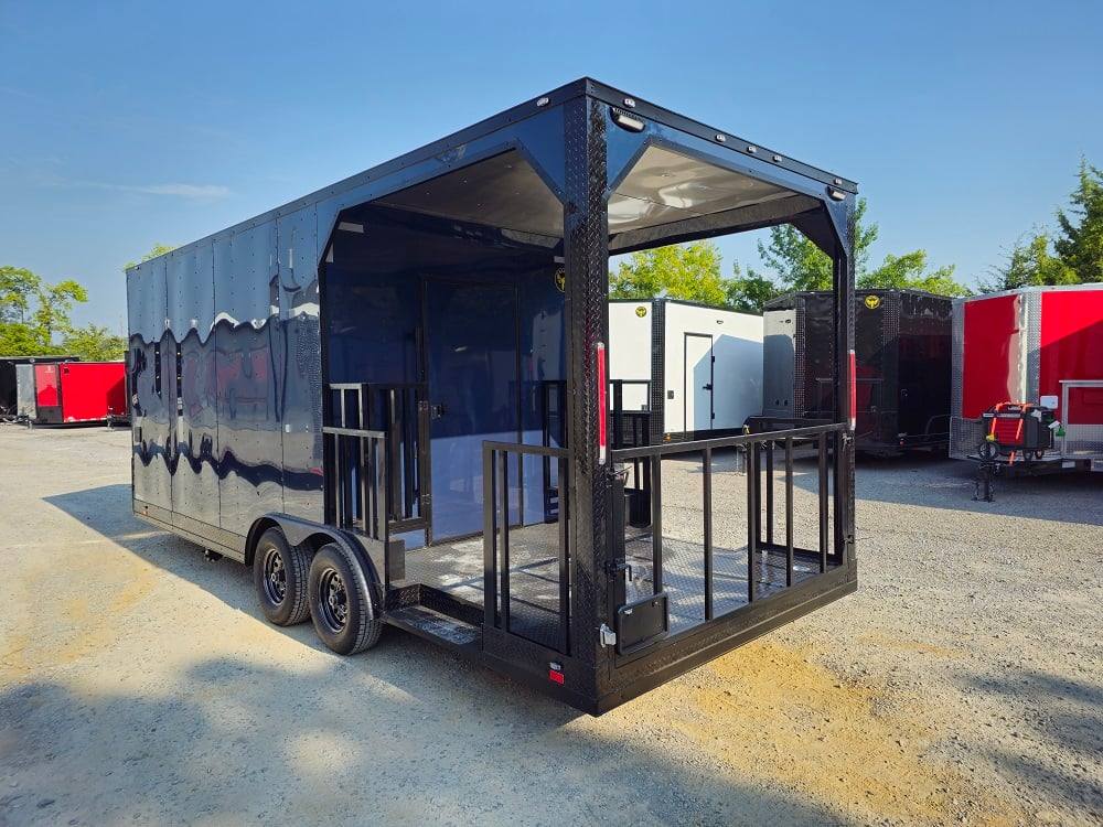 578-8.5-x-22-elite-blackout-concession-bbq-food-event-trailer-99.jpg 8.5' X 22' Elite Blackout Concession BBQ Food Event Trailer