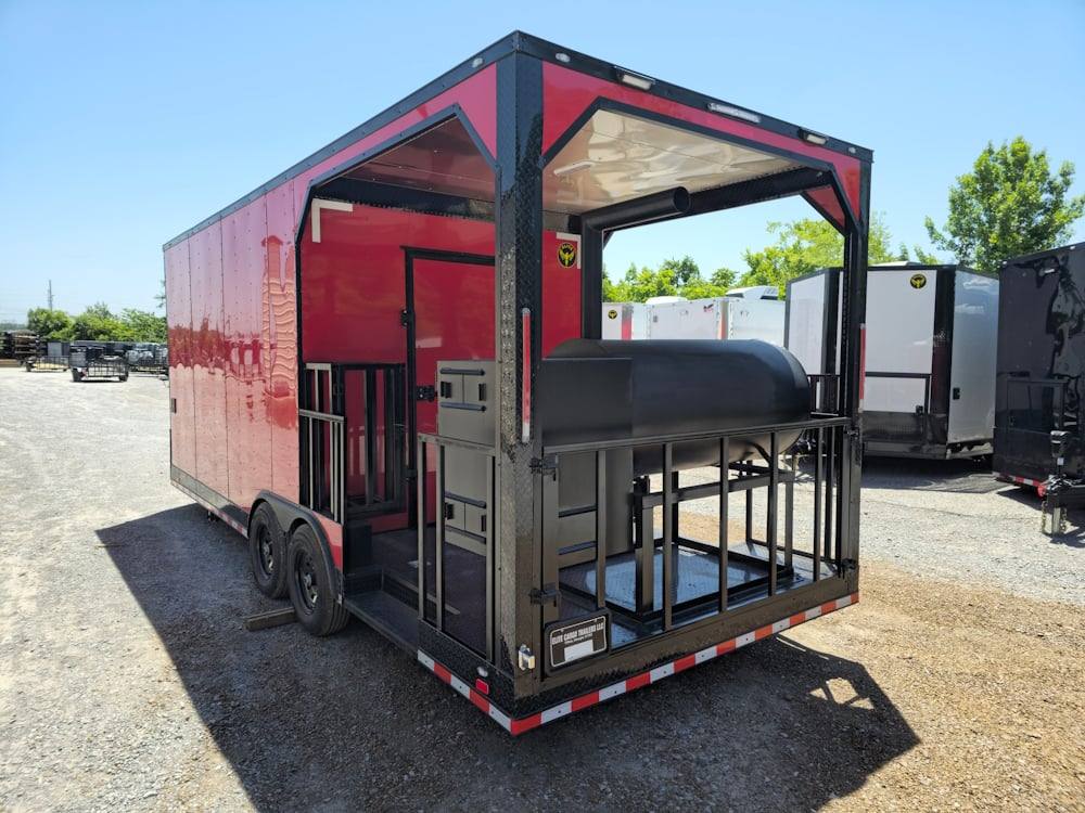 8.5' X 22' Elite Concession Trailer with BBQ Smoker