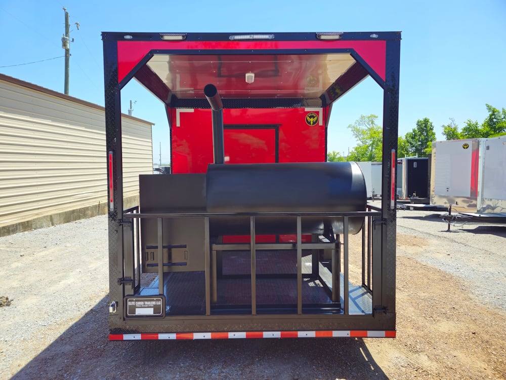 8.5' X 22' Elite Concession Trailer with BBQ Smoker