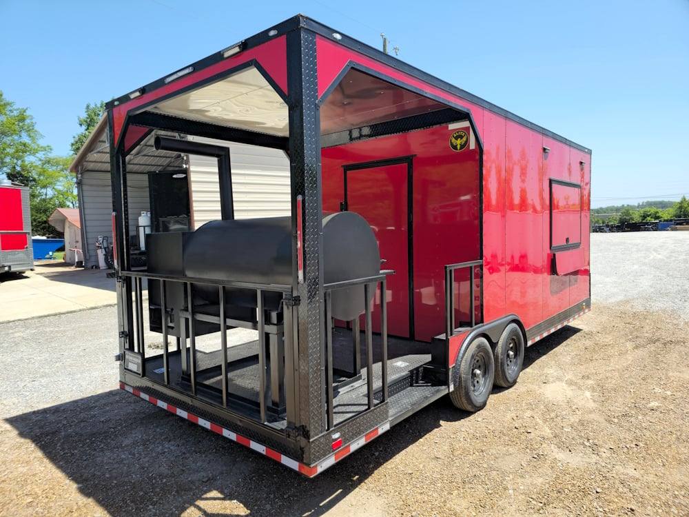 8.5' X 22' Elite Concession Trailer with BBQ Smoker