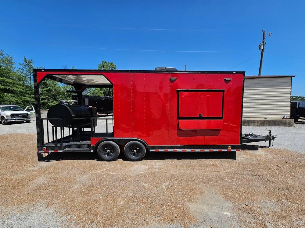 8.5' X 22' Elite Concession Trailer with BBQ Smoker