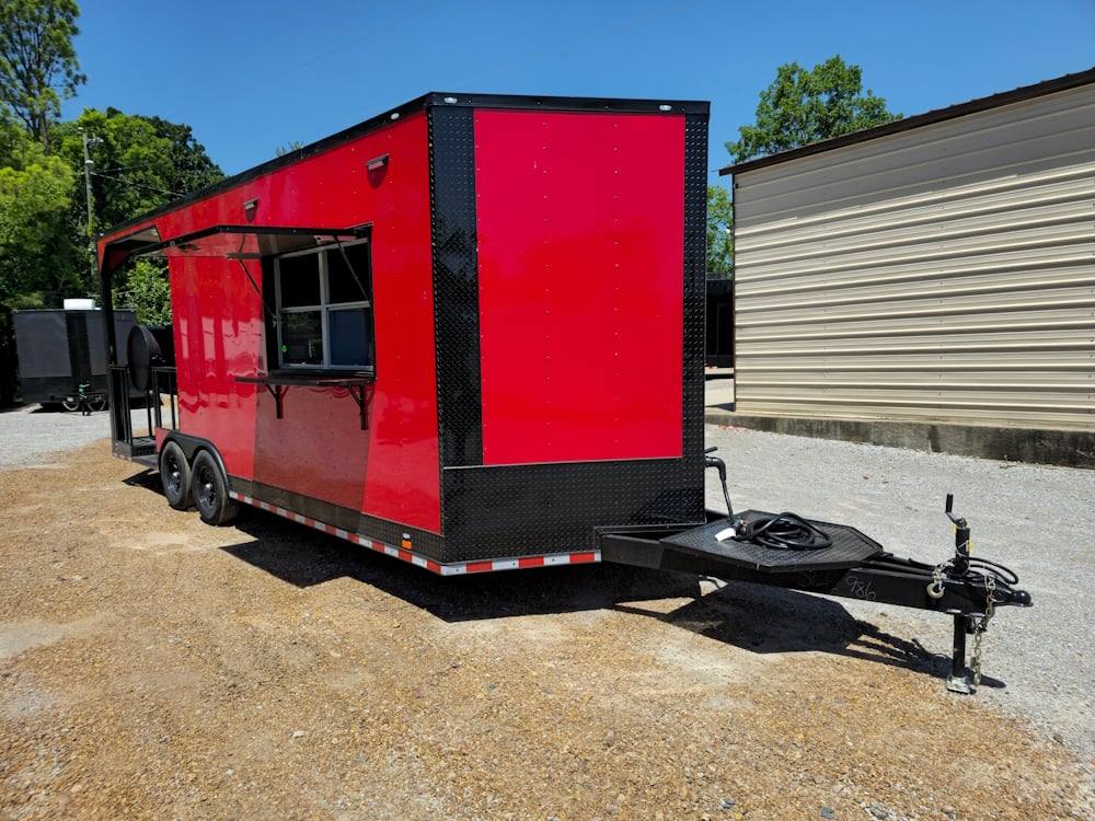 8.5' X 22' Elite Concession Trailer with BBQ Smoker