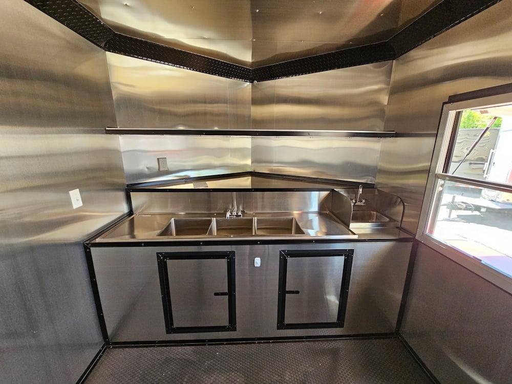 8.5' X 22' Elite Concession Trailer with BBQ Smoker
