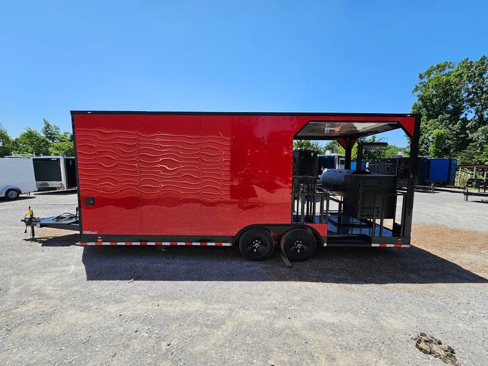 8.5' X 22' Elite Concession Trailer with BBQ Smoker