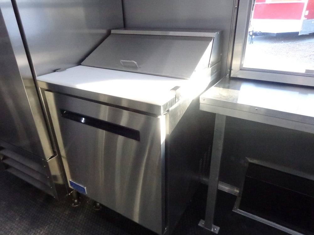 583-8.5-x-22-flat-front-red-concession-porch-style-trailer-with-appliances-15.jpg 8.5' x 22' Flat Front Red Concession Porch Style Trailer With Appliances