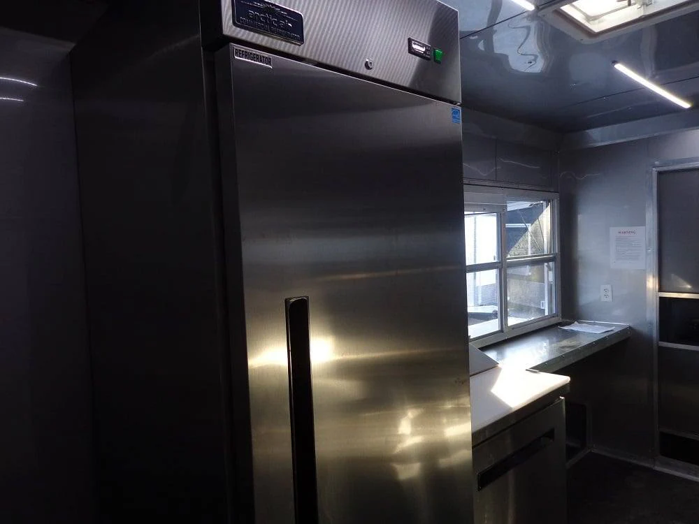 583-8.5-x-22-flat-front-red-concession-porch-style-trailer-with-appliances-20.webp 8.5' x 22' Flat Front Red Concession Porch Style Trailer With Appliances