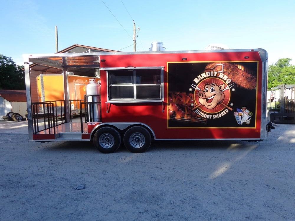 583-8.5-x-22-flat-front-red-concession-porch-style-trailer-with-appliances-25.jpg 8.5' x 22' Flat Front Red Concession Porch Style Trailer With Appliances