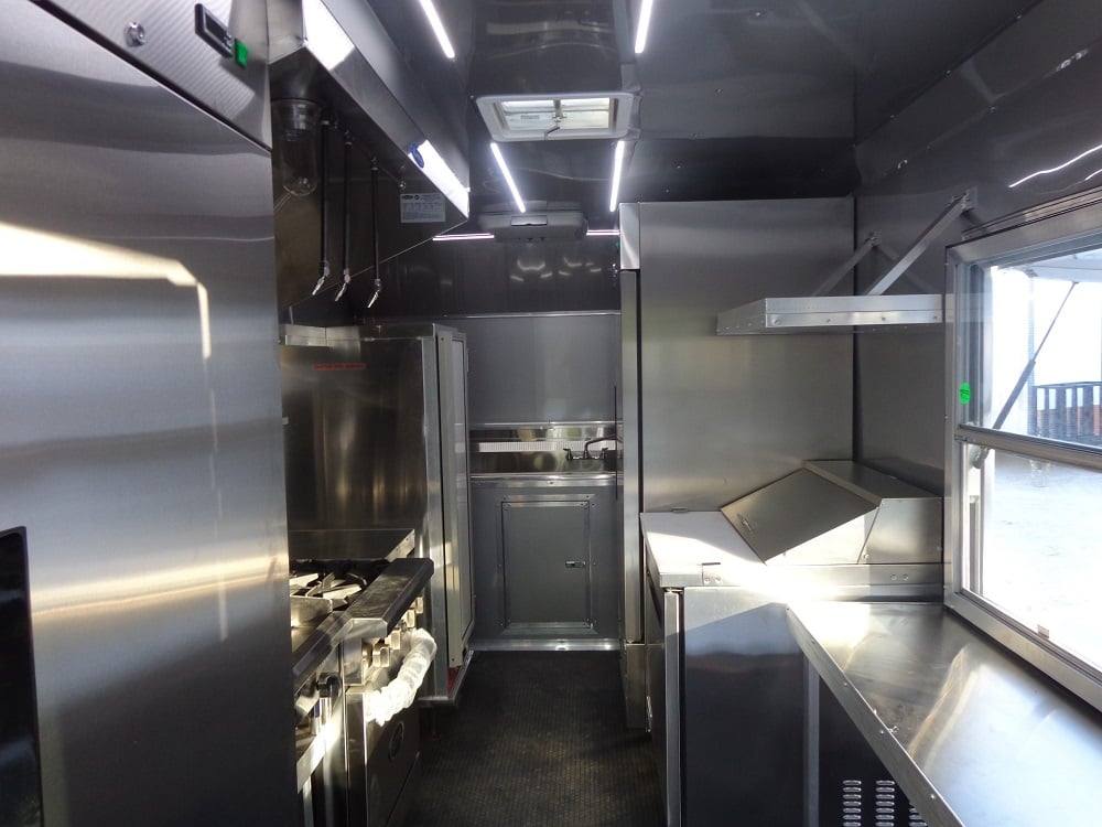 583-8.5-x-22-flat-front-red-concession-porch-style-trailer-with-appliances-8.jpg 8.5' x 22' Flat Front Red Concession Porch Style Trailer With Appliances
