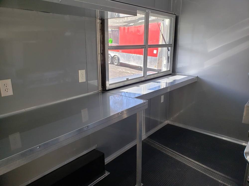8.5' x 22' Lime Green Food Concession Trailer With Appliances
