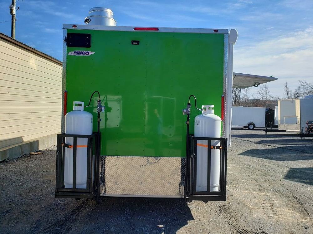8.5' x 22' Lime Green Food Concession Trailer With Appliances