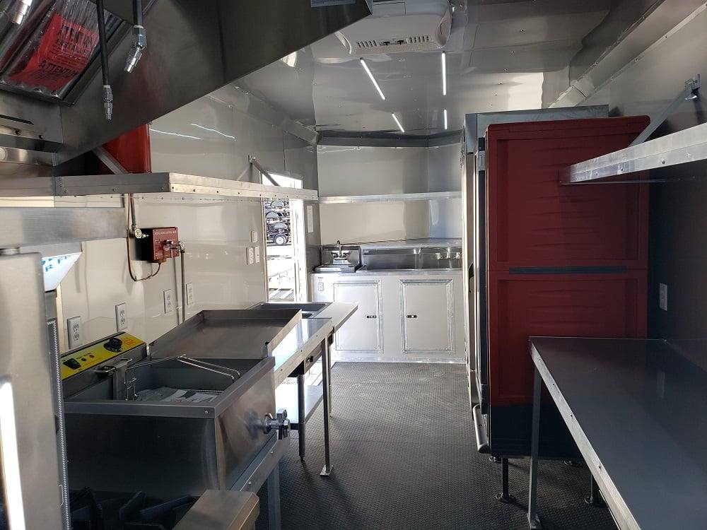 8.5' x 22' Lime Green Food Concession Trailer With Appliances