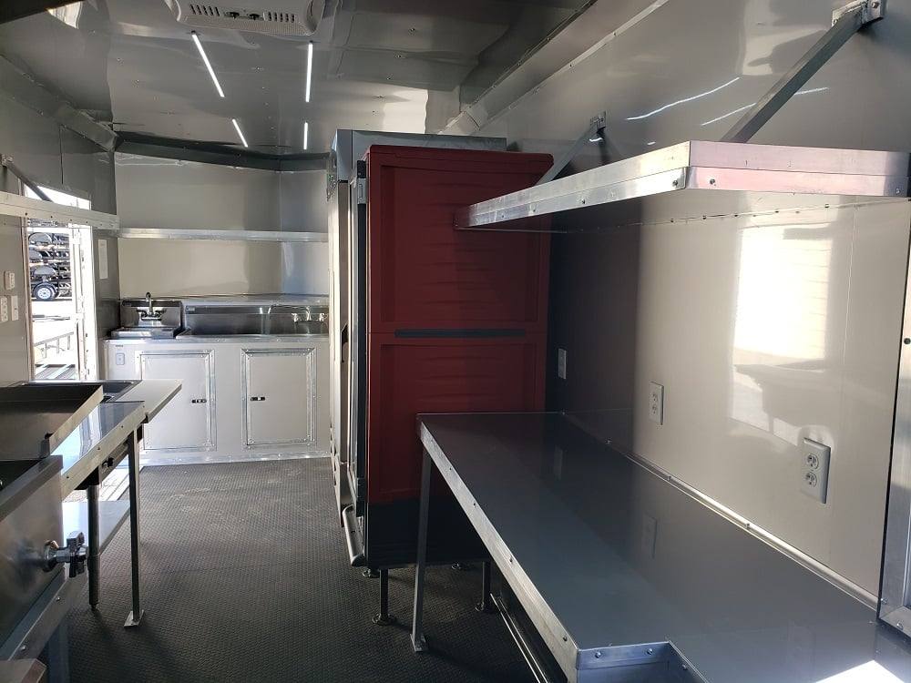 8.5' x 22' Lime Green Food Concession Trailer With Appliances