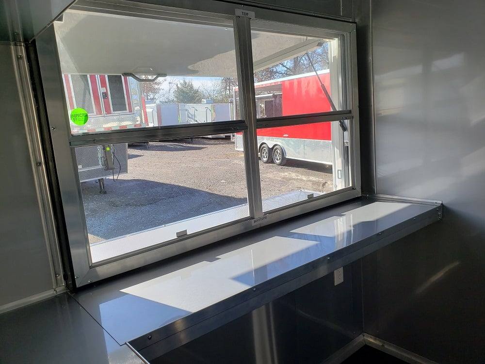 8.5' x 22' Lime Green Food Concession Trailer With Appliances