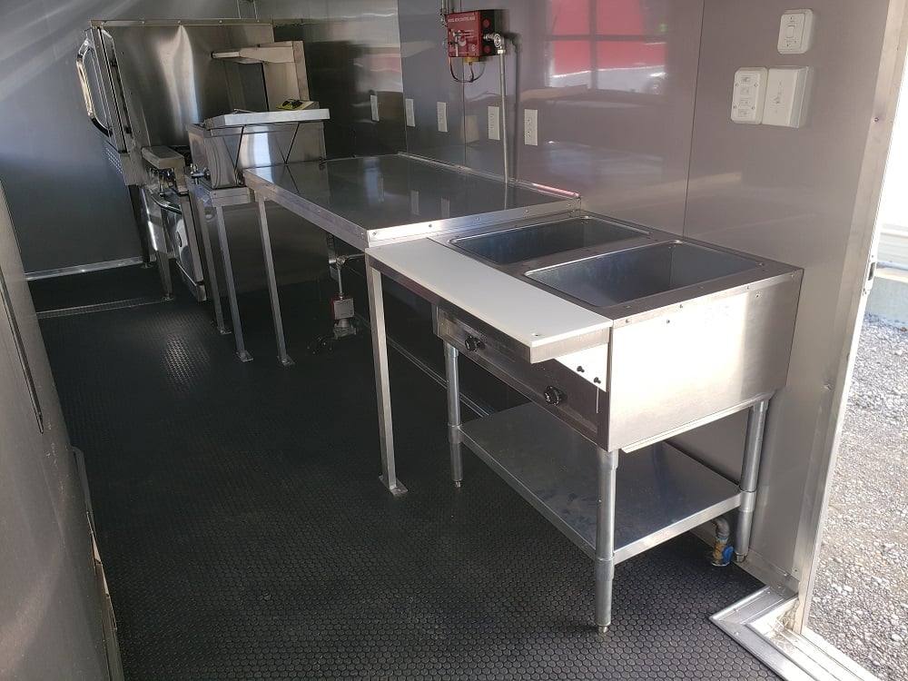 8.5' x 22' Lime Green Food Concession Trailer With Appliances