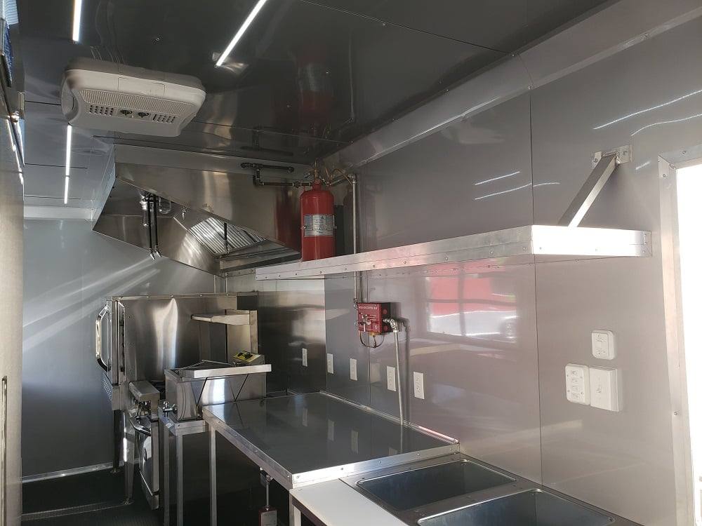 8.5' x 22' Lime Green Food Concession Trailer With Appliances