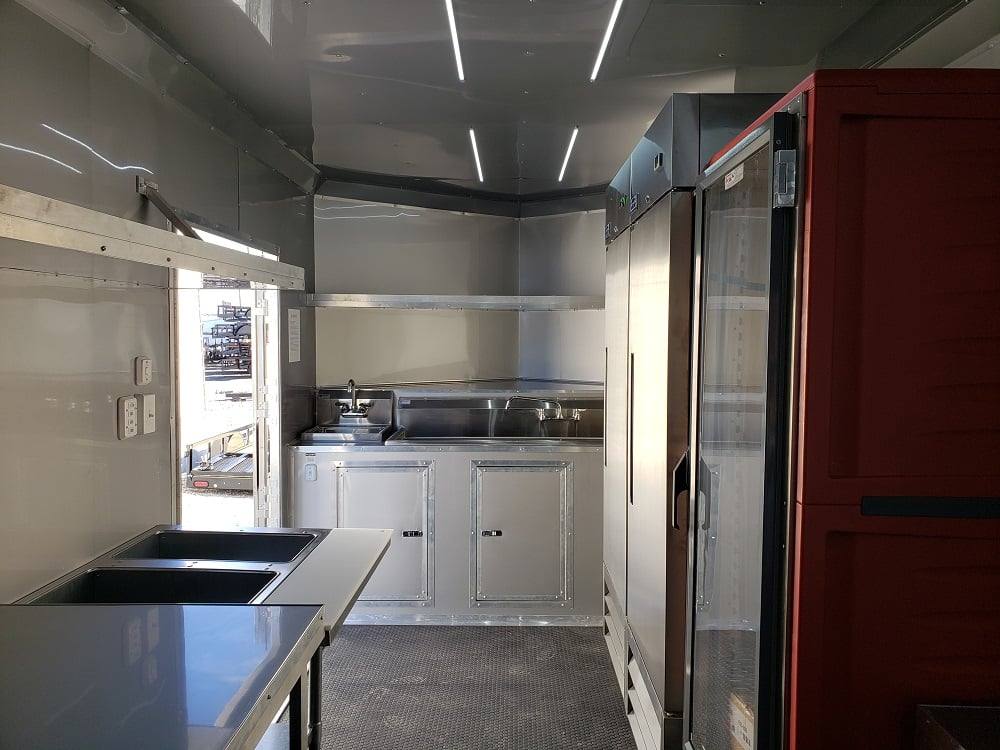 8.5' x 22' Lime Green Food Concession Trailer With Appliances