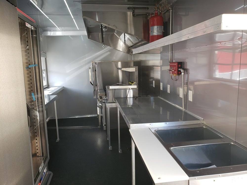 8.5' x 22' Lime Green Food Concession Trailer With Appliances