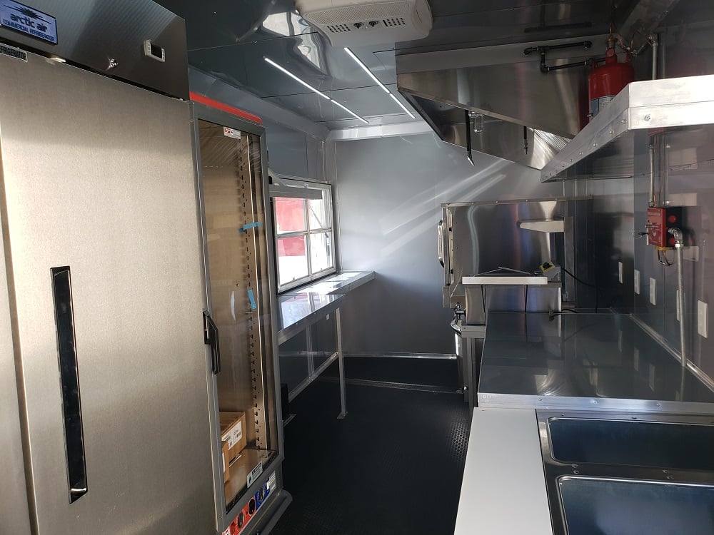 8.5' x 22' Lime Green Food Concession Trailer With Appliances