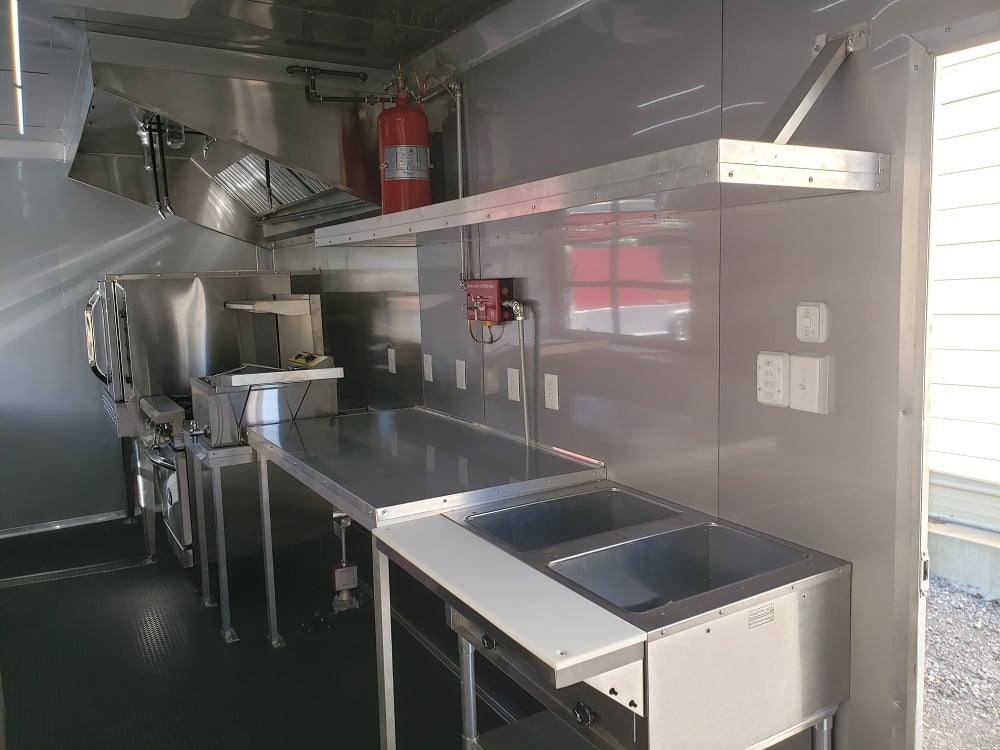 8.5' x 22' Lime Green Food Concession Trailer With Appliances