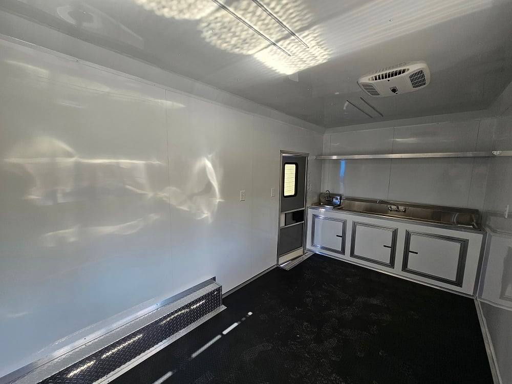 8.5' X 22' Orange Pizza Food Event Catering Concession Trailer