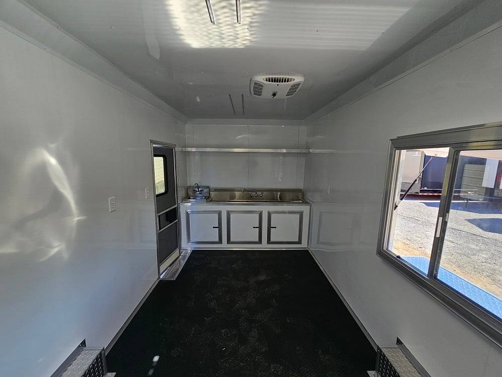 8.5' X 22' Orange Pizza Food Event Catering Concession Trailer