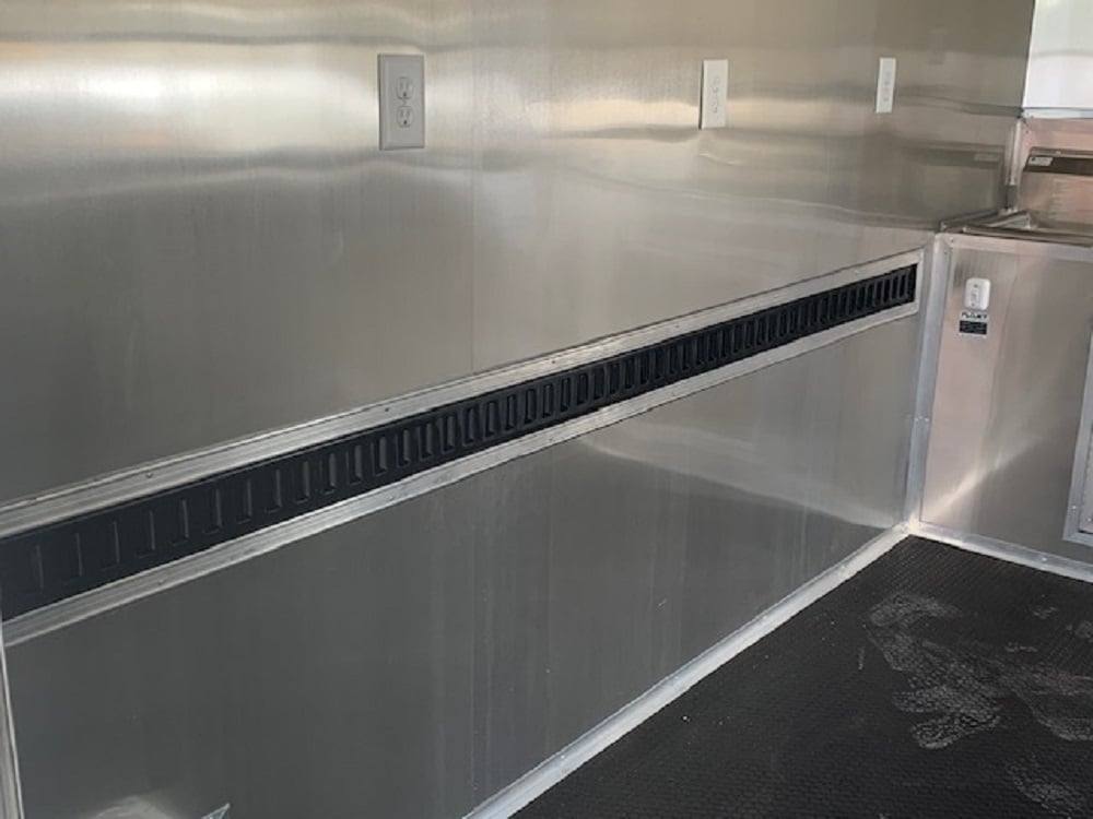 8.5' x 22' Penske Yellow BBQ Vending Concession Food Trailer