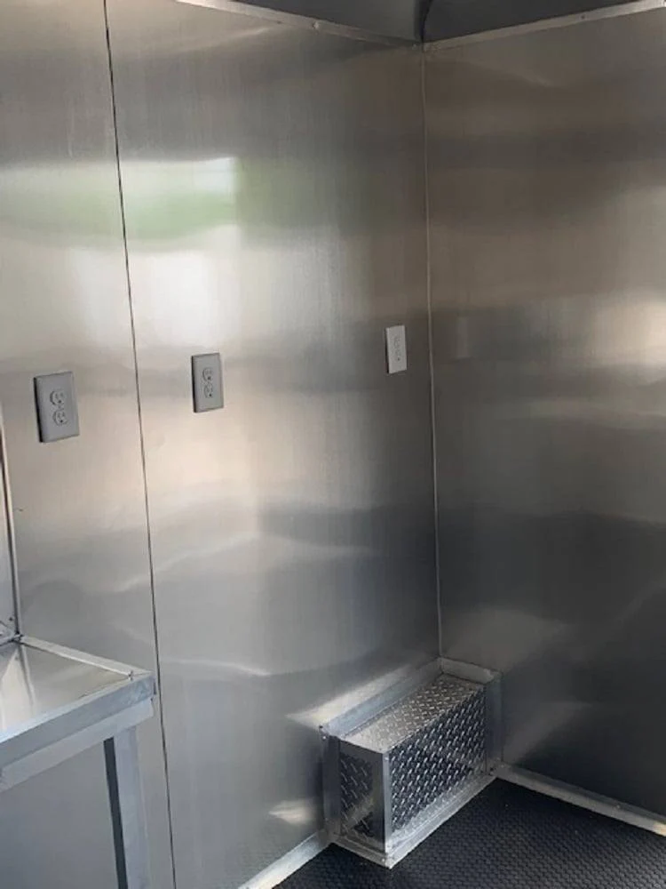 8.5' x 22' Penske Yellow BBQ Vending Concession Food Trailer
