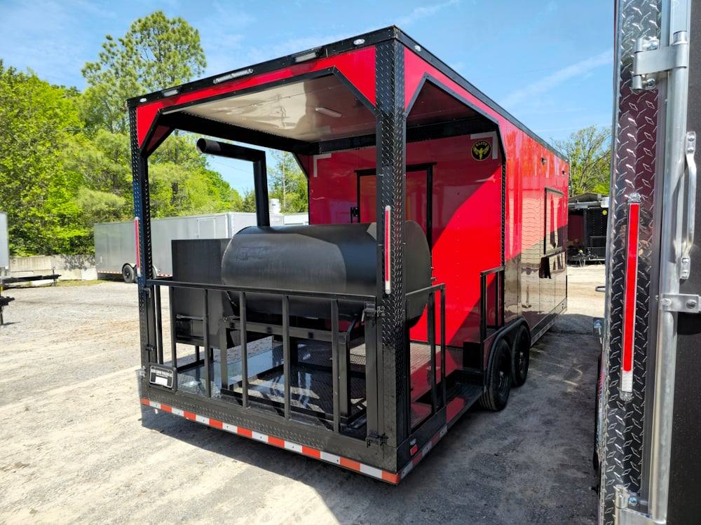 591-8.5-x-22-red-bbq-food-event-catering-concession-10.jpg 8.5' X 22' Red BBQ Food Event Catering Concession