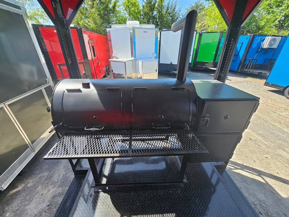 591-8.5-x-22-red-bbq-food-event-catering-concession-13.jpg 8.5' X 22' Red BBQ Food Event Catering Concession