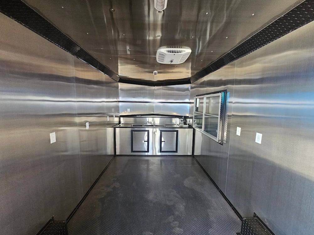 591-8.5-x-22-red-bbq-food-event-catering-concession-17.jpg 8.5' X 22' Red BBQ Food Event Catering Concession