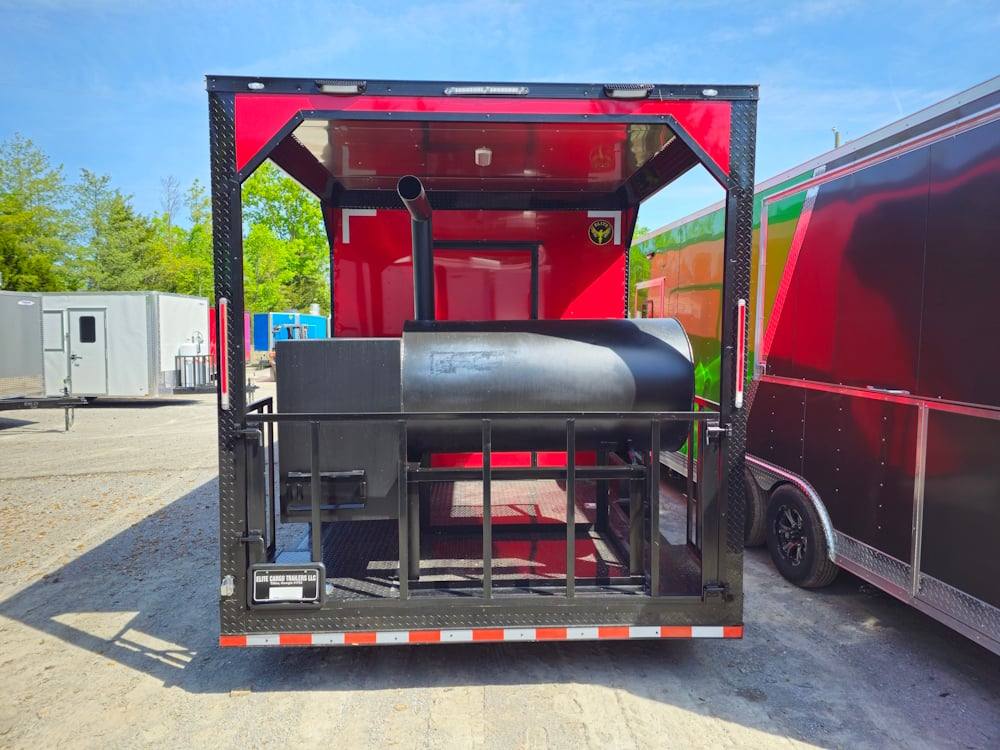 591-8.5-x-22-red-bbq-food-event-catering-concession-9.jpg 8.5' X 22' Red BBQ Food Event Catering Concession