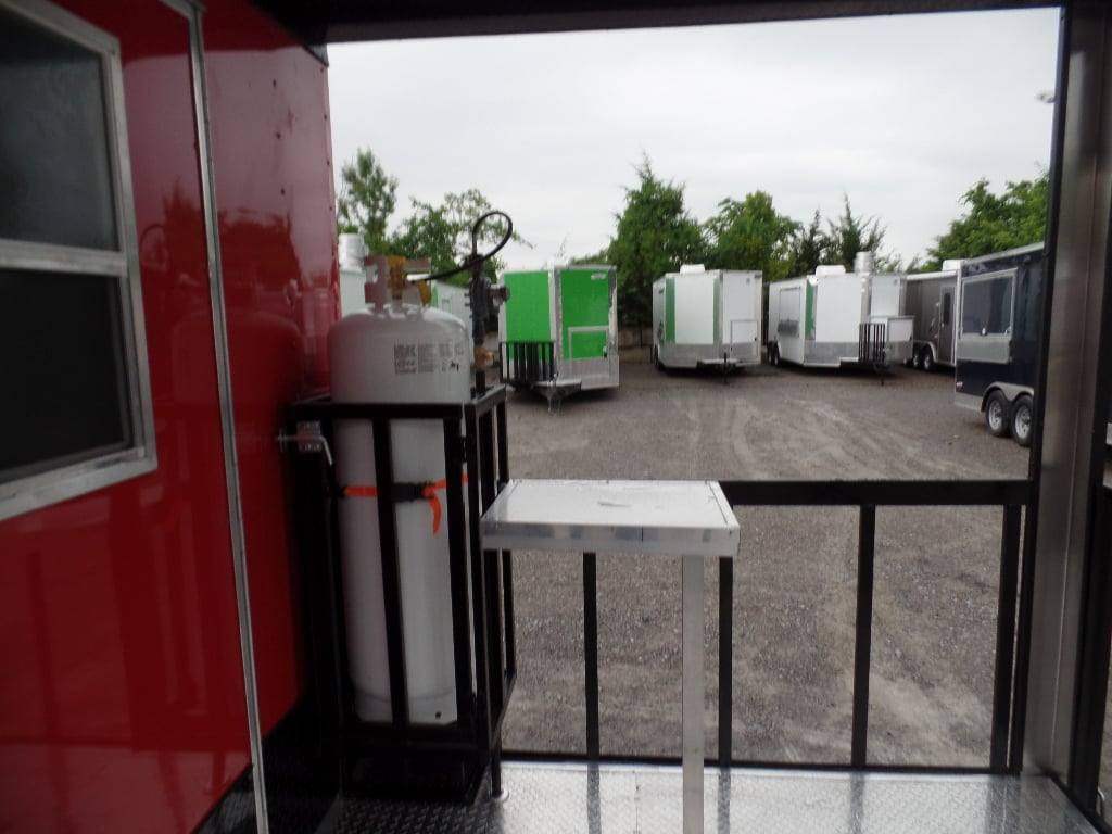 592-8.5-x-22-red-blackout-trim-concession-food-trailer-with-appliances-14.jpg 8.5' x 22' Red Blackout Trim Concession Food Trailer With Appliances