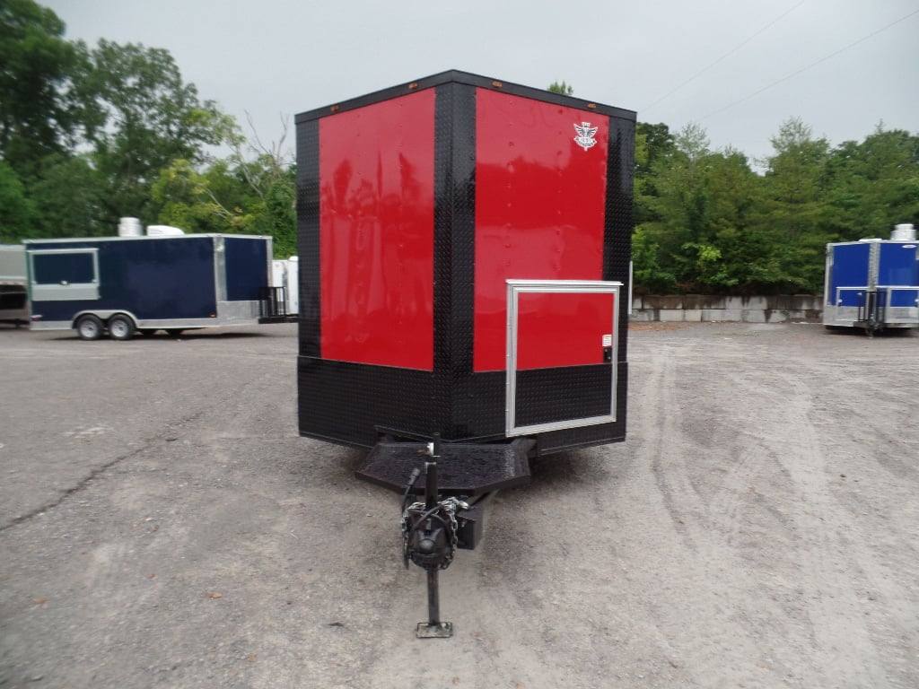 592-8.5-x-22-red-blackout-trim-concession-food-trailer-with-appliances-19.jpg 8.5' x 22' Red Blackout Trim Concession Food Trailer With Appliances