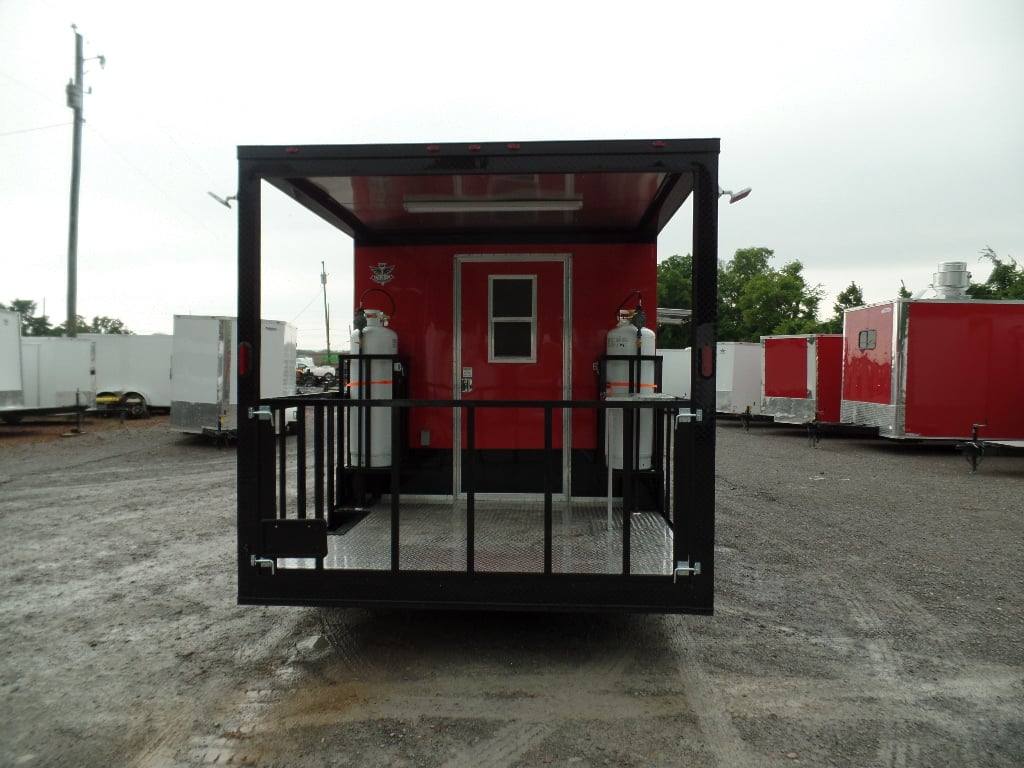 592-8.5-x-22-red-blackout-trim-concession-food-trailer-with-appliances-24.jpg 8.5' x 22' Red Blackout Trim Concession Food Trailer With Appliances