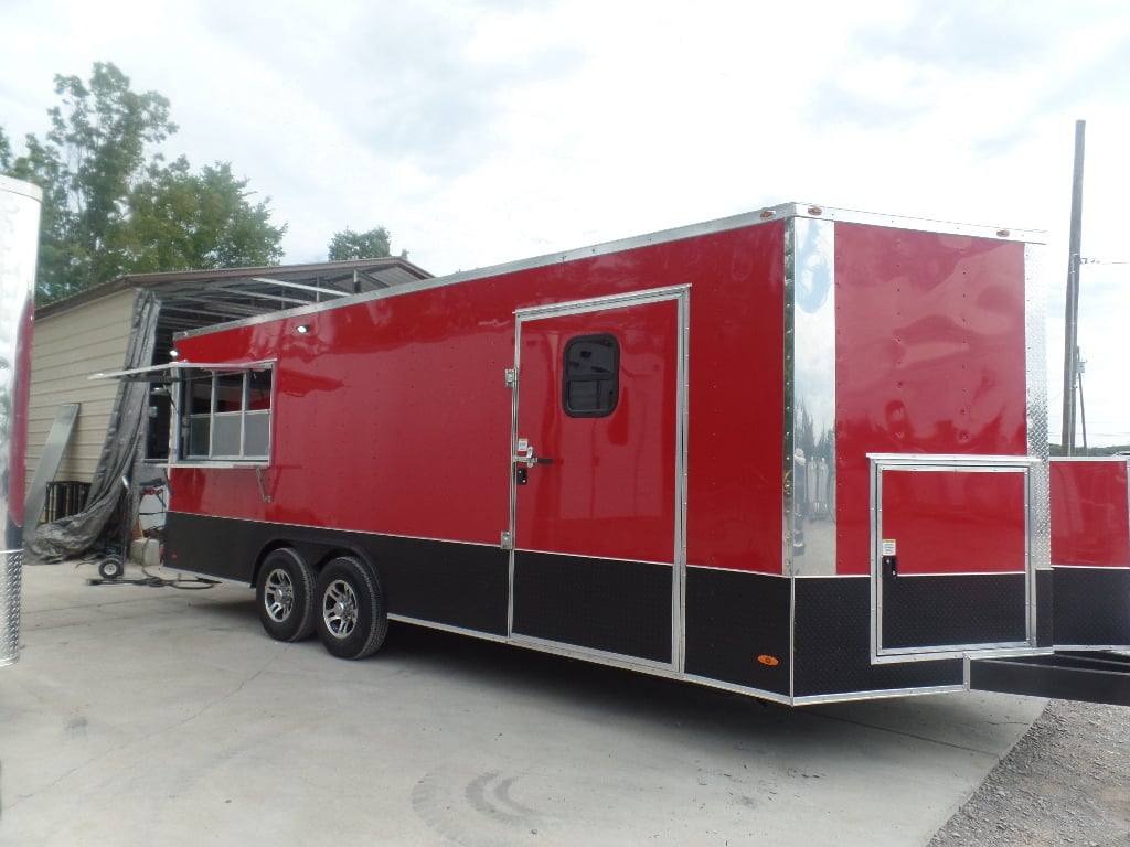594-8.5-x-22-red-concession-food-trailer-10.jpg 8.5' x 22' Red Concession Food Trailer