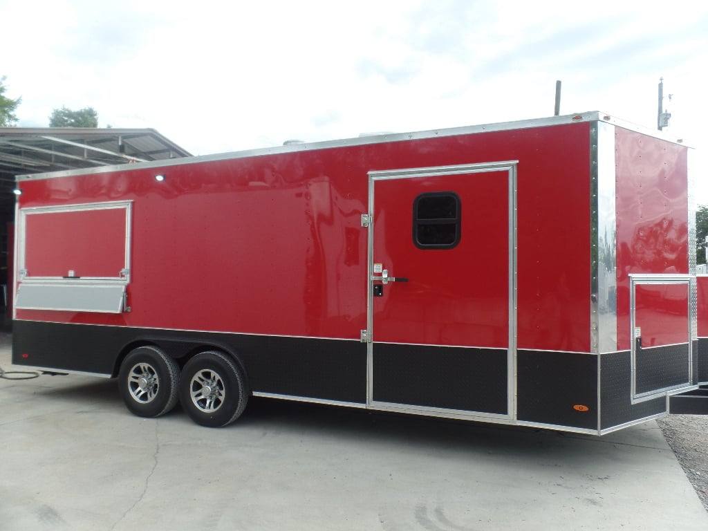594-8.5-x-22-red-concession-food-trailer-14.jpg 8.5' x 22' Red Concession Food Trailer