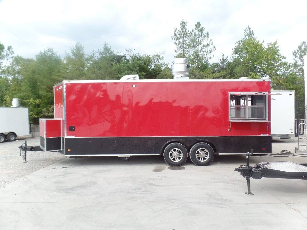 594-8.5-x-22-red-concession-food-trailer-20.jpg 8.5' x 22' Red Concession Food Trailer