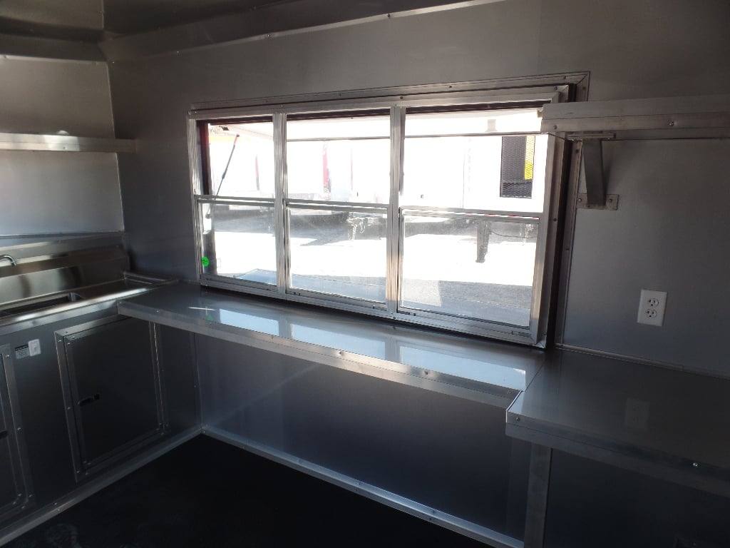 595-8.5-x-22-red-concession-food-trailer-with-appliances-11.jpg 8.5' x 22' Red Concession Food Trailer With Appliances