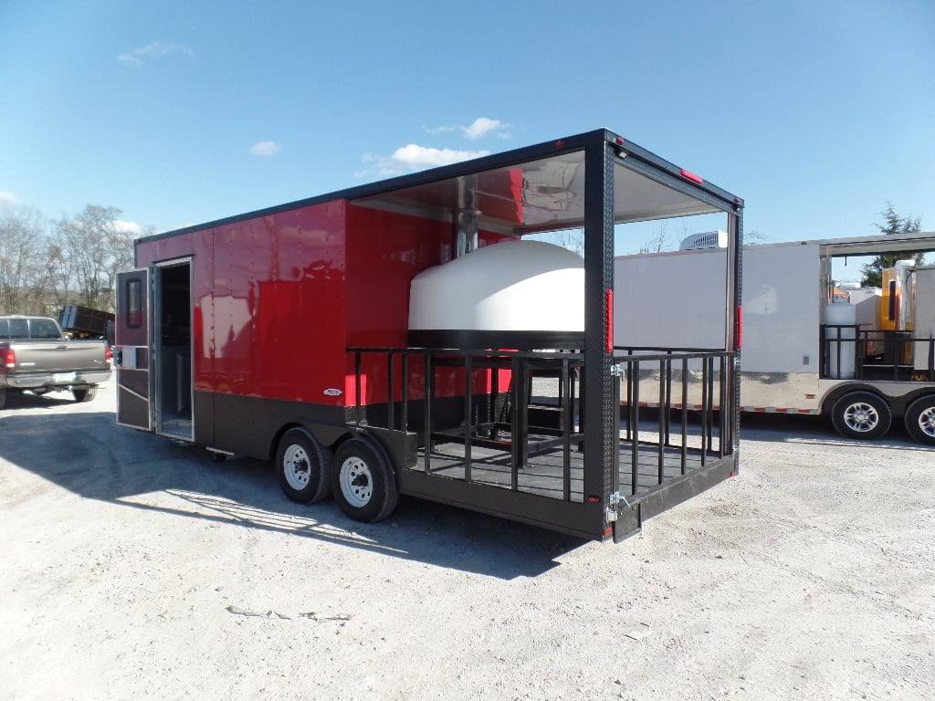 595-8.5-x-22-red-concession-food-trailer-with-appliances-12.jpg 8.5' x 22' Red Concession Food Trailer With Appliances